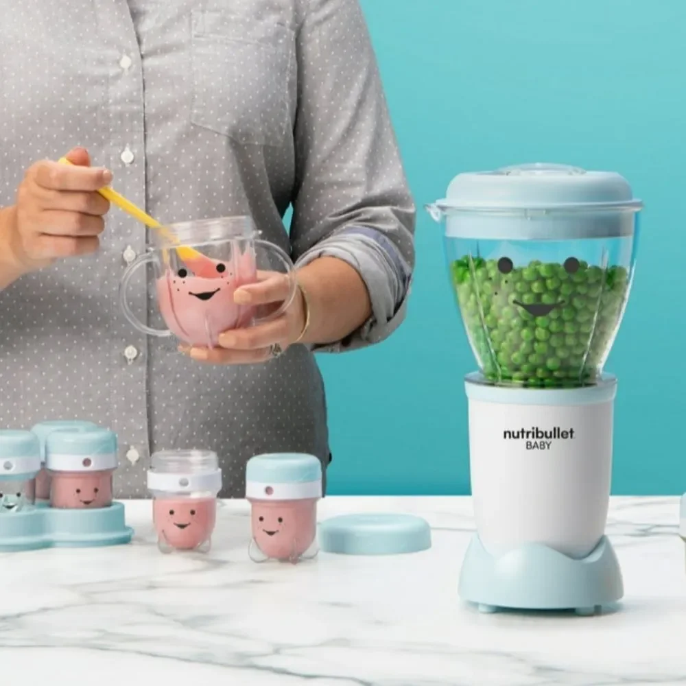 Nutribullet Baby Mini Blender in Light Blue - Baby Food Maker